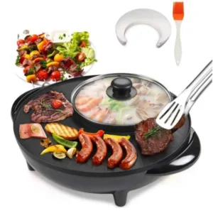 2-in-1 Electric Grill & Hot Pot – Double the Flavor, Double the Fun!