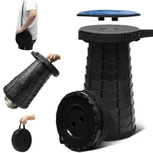 Portable Telescopic Folding Stool – Adjustable, Strong & Ready for Anywhere!